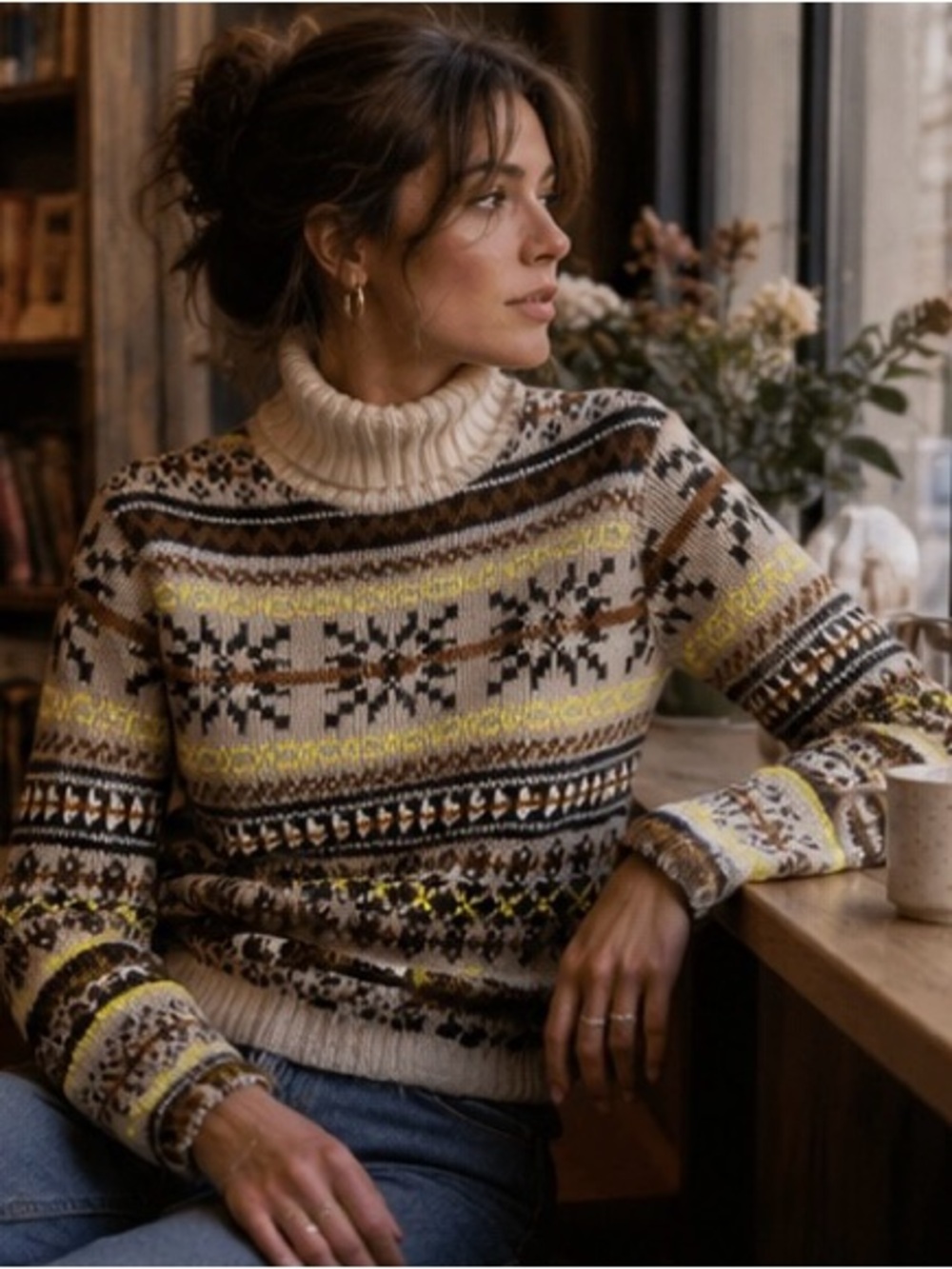 Baum und Pferdgarten Credence Fair Isle Wool Alpaca Turtleneck XS